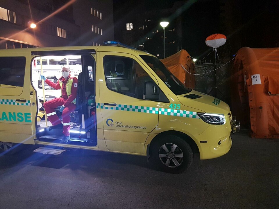 Paramedic Jarl Aas Strand foran fredagens nattevakt. Paramedic Jarl Aas Strand foran fredagens nattevakt.