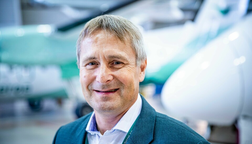 Administrerende direktør i Widerøe, Stein Nilsen, tror de kan ha nullutslippsfly i drift innen midten av 2020-tallet. Administrerende direktør i Widerøe, Stein Nilsen, tror de kan ha nullutslippsfly i drift innen midten av 2020-tallet. Foto: Stian Lysberg Solum / NTB