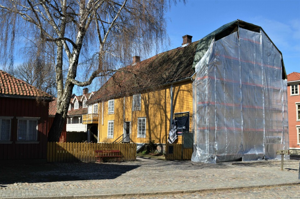 Foreningen Gamle Fredrikstad fikk Dunkejongaarden i gave fra Forsvarsdepartementet i 1959. Foreningen Gamle Fredrikstad fikk Dunkejongaarden i gave fra Forsvarsdepartementet i 1959.