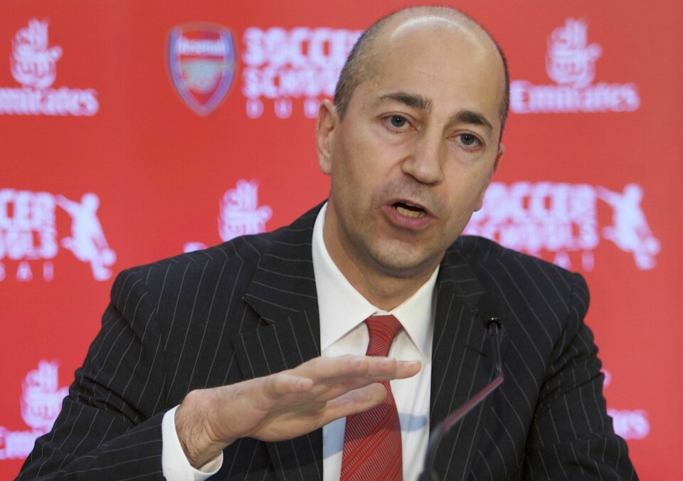 Milan-toppen Ivan Gazidis argumenterer for superligaen. Milan-toppen Ivan Gazidis argumenterer for superligaen. Foto: Nousha Salimi / AP / NTB