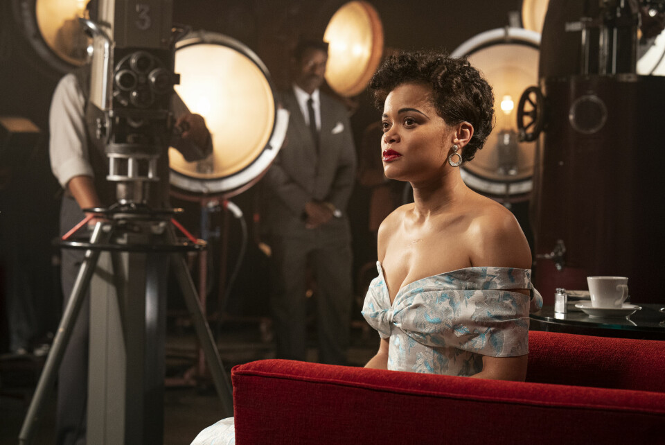 Andra Day som legenden Billie Holiday i «The United States vs. Billie Holiday». Filmen har antatt norsk kinopremiere i juni. Andra Day som legenden Billie Holiday i «The United States vs. Billie Holiday». Filmen har antatt norsk kinopremiere i juni.