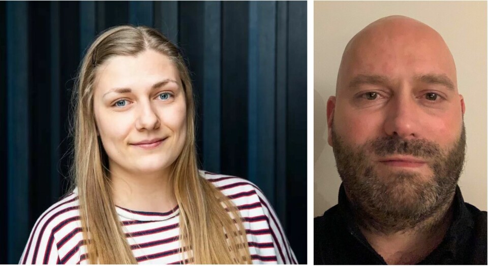 Hannah Berg og Lars Tveiten, 1. og 2. stortingskandidat for Rødt Østfold Hannah Berg og Lars Tveiten, 1. og 2. stortingskandidat for Rødt Østfold