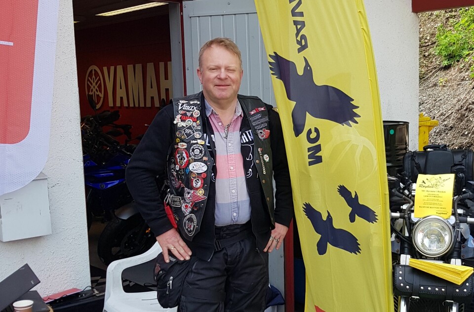 Leder for Røyken MC-ravn, Hans-Peter Lannerstedt. Leder for Røyken MC-ravn, Hans-Peter Lannerstedt.