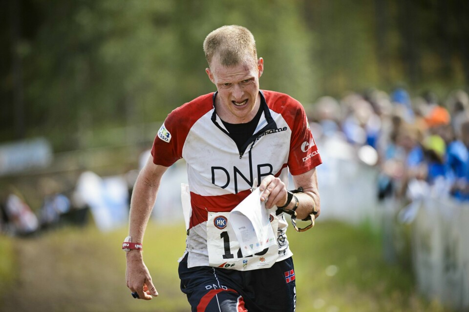Anders Nordberg under langdistansefinalen i VM i orientering i Vuokatti i Finland i 2013. Foto: Roni Rekomaa / Lehtikuva / NTB. Anders Nordberg under langdistansefinalen i VM i orientering i Vuokatti i Finland i 2013. Foto: Roni Rekomaa / Lehtikuva / NTB.