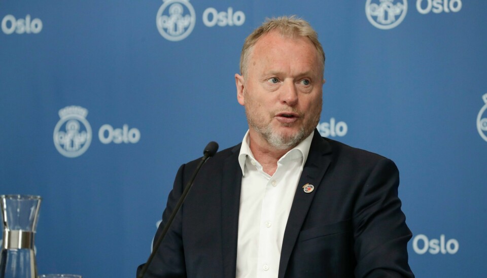Byrådsleder Raymond Johansen (Ap) orienterer om koronasituasjonen. Byrådsleder Raymond Johansen (Ap) orienterer om koronasituasjonen. Foto: Berit Roald / NTB