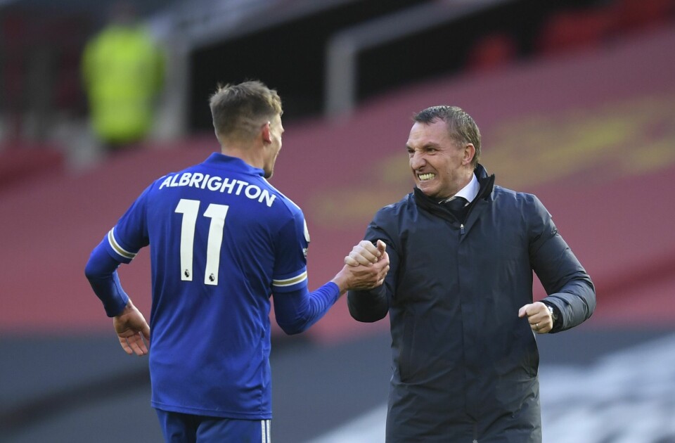 Brendan Rodgers gleder seg til å ha publikum på plass under FA Cup-finalen i helgen. Foto: Brendan Rodgers gleder seg til å ha publikum på plass under FA Cup-finalen i helgen. Foto: Michael Regan / Pool via AP / NTB