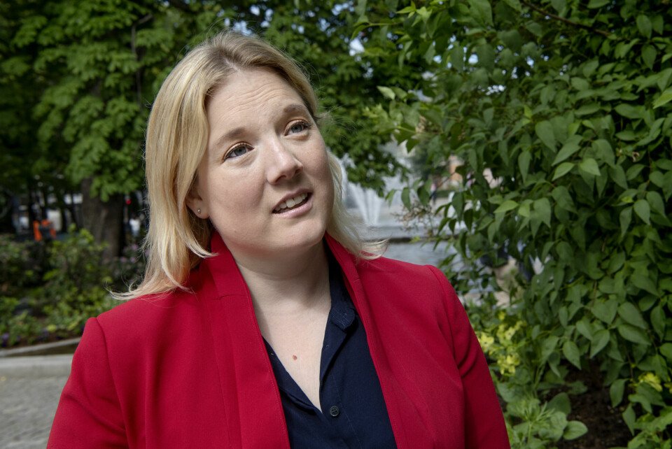 Aina Stenersen (FrP) er blant flere politikere i opposisjonen som mener det bør etableres et utendørs værested for rusavhengige i Oslo sentrum. Aina Stenersen (Frp)