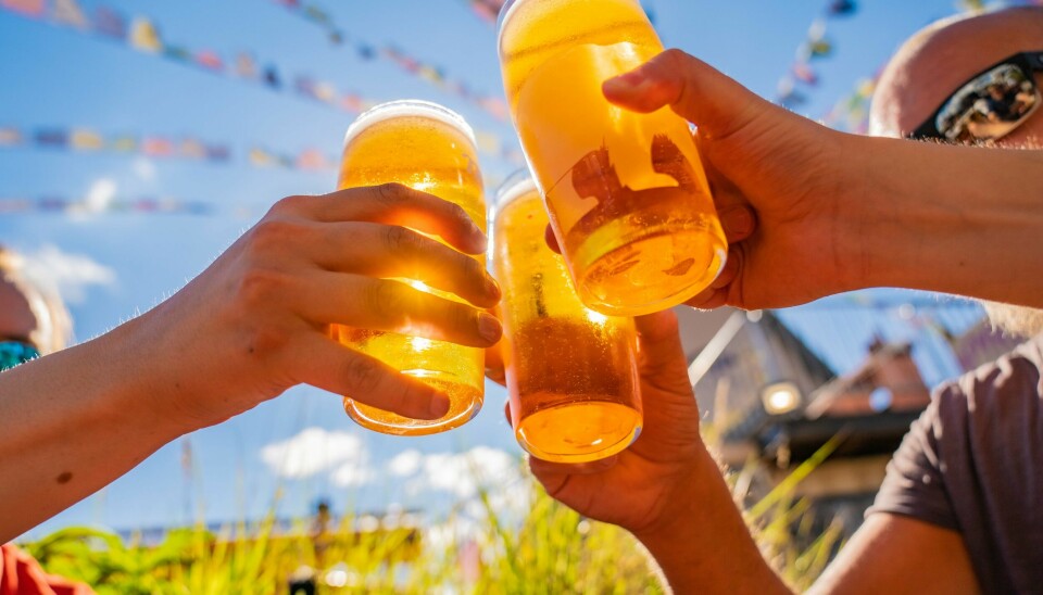 Sommer, sol og utepils. Pils