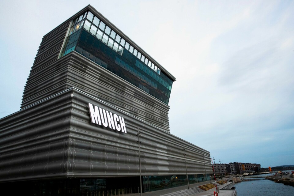 Etter å ha blitt vist i USA og Berlin blir utstillingen «Jordsvingninger» å se på Munch i Oslo fra 27. april. Det nye Munchmuseet ligger i Bjørvika i Oslo, like bortenfor operahuset. Den spesielle fasaden i aluminium vekker oppsikt. Foto: Berit Roald / NTB