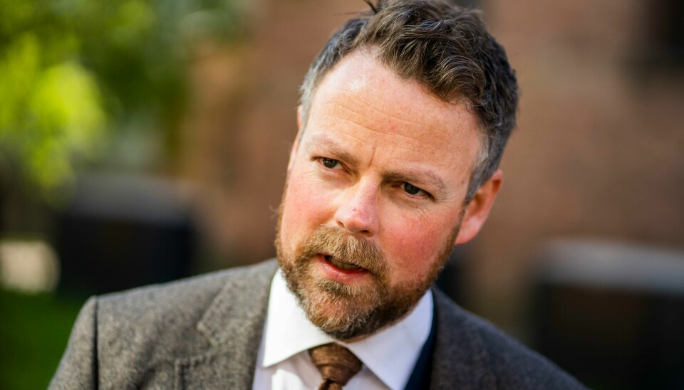Torbjørn Røe Isaksen (H). Arbeids- og sosialminister Torbjørn Røe Isaksen (H) presenterer årets trygdeoppgjør.