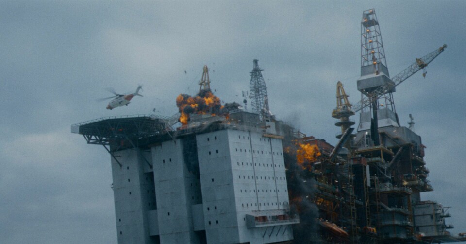 Fra den kommende norske katastrofefilmen «Nordsjøen». Regi: John Andreas Andersen Fra den kommende norske katastrofefilmen «Nordsjøen». Regi: John Andreas Andersen