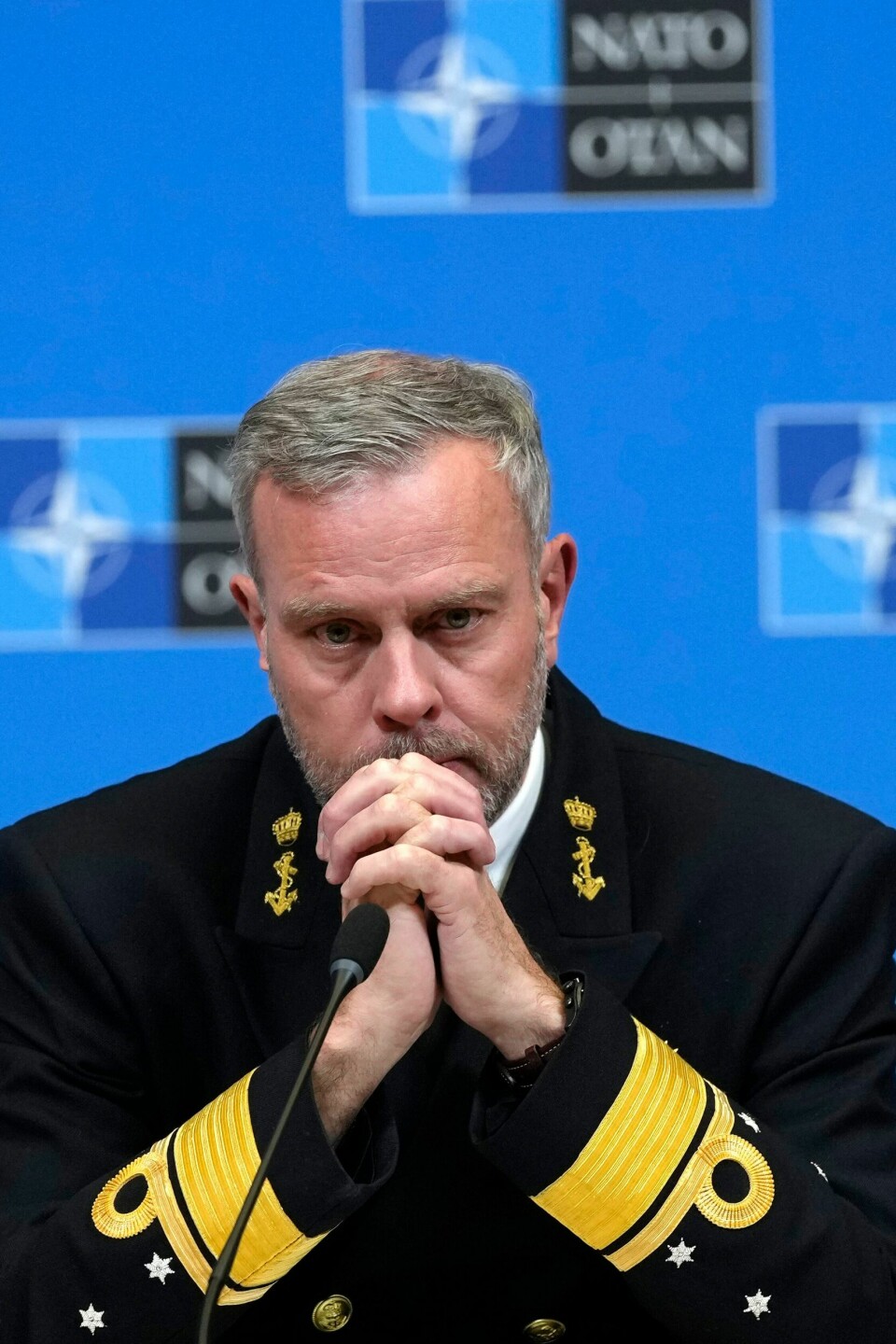 «Krig er mulig» sa den nederlandske admiralen og Nato-toppen Rob Bauer. .