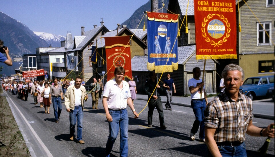 Historisk har streik vært helt avgjørende for å sikre at norske arbeidsfolk har alle de rettighetene og godene vi i dag har krav på, skriver vår kommentator. Her streikes det i Odda i 1982. .