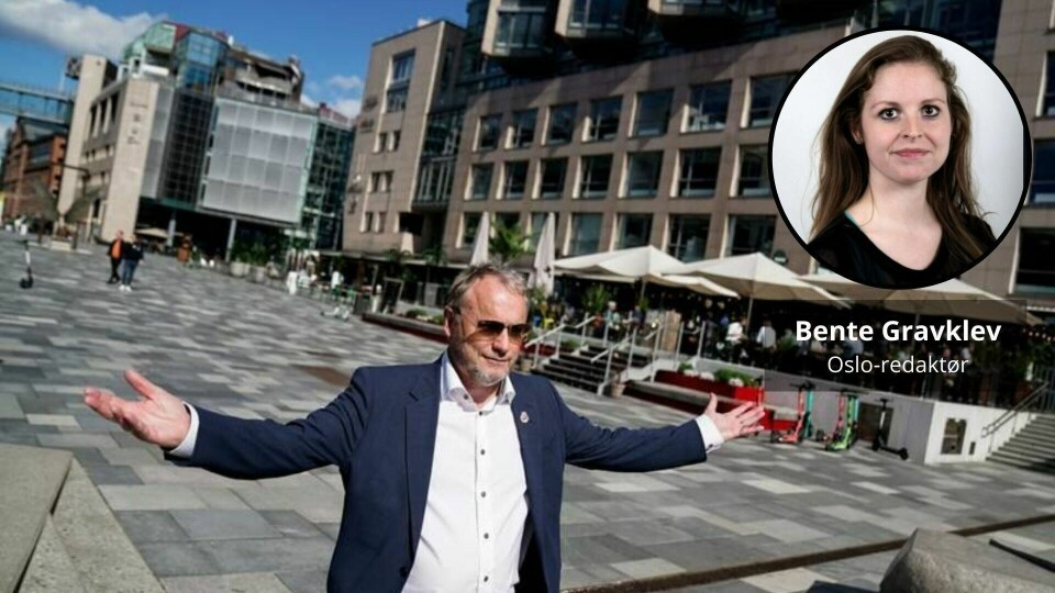 Byrådsleder Raymond Johansen. Oslo-redaktør Bente Gravklev innfelt. Byrådsleder Raymond Johansen. Oslo-redaktør Bente Gravklev innfelt.