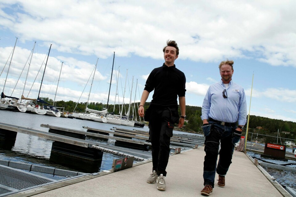 Balder Mothes og Roger Finstad ved Son gjestehavn ber båtfolket forberede seg på en sommer med stor trafikk og travle båthavner. Balder Mothes og Roger Finstad ved Son gjestehavn ber båtfolket forberede seg på en sommer med stor trafikk og travle båthavner.