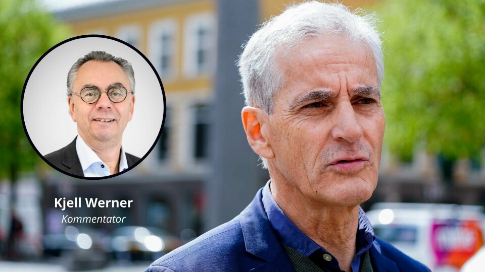 Ap-leder Jonas Gahr Støre presenterte torsdag partiets plan for de første 100 dagene i en eventuell regjering. Et godt utgangspunkt for konstruktive diskusjoner på kammerset etter valget, mener Kjell Werner. Kommentar.Kjell Werner om Aps valgløfter.Foto: Terje Pedersen/NTB
