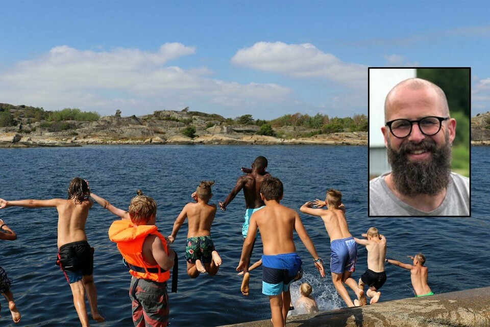 André Sirnes, daglig leder på Hudøy. André Sirnes, daglig leder på Hudøy
