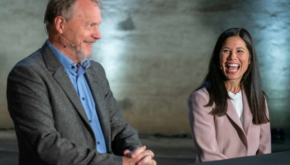 Lan Marie Nguyen Berg (MDG) var byrådleder Raymond Johansen høyrehånd, og byrådets nestleder. Men vervet følger ikke automatisk byrådsposten. Byrådsleder Raymond Johansen og tidligere byråd for miljø og samferdsel Lan Marie Berg i oktober, før det politiske kaoset som endte med mistillit mot Berg. Foto: Ole Berg-Rusten / NTB