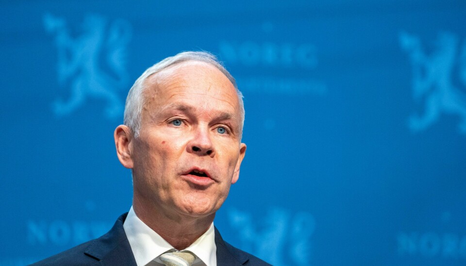 Finansminister Jan Tore Sanner (H). .