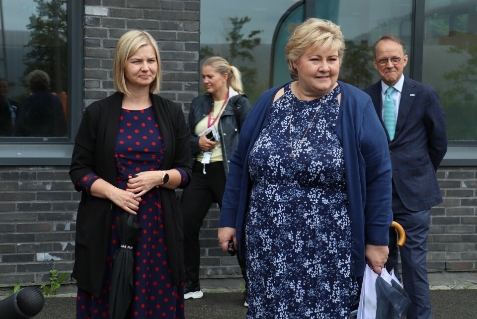 Statsminister Erna Solberg og kunnskaps- og integreringsminister Guri Melby åpnet sommerskolen i Drammen. Statsminister Erna Solberg og kunnskaps- og integreringsminister Guri Melby åpnet sommerskolen i Drammen.