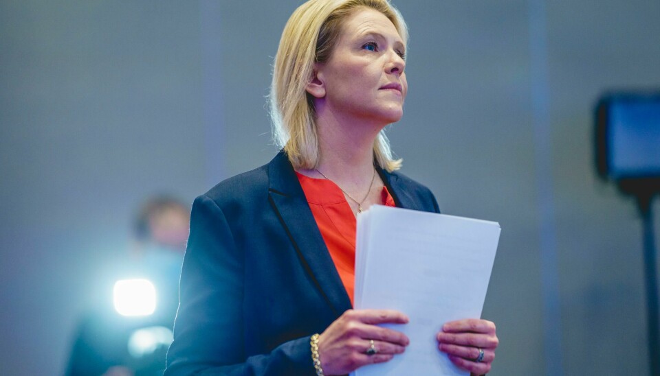 Sylvi Listhaug vil at en egen kommisjon skal se på den høye smitten blant innvandrere. Fremskrittspartiets leder Sylvi Listhaug. Foto: Stian Lysberg Solum / NTB