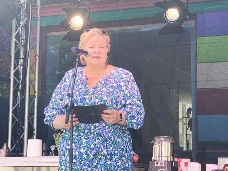 Statsminister Erna Solberg (H) synes det er hyggelig å være tilbake på Gladmatfestivalen. Statsminister Erna Solberg (H) synes det er hyggelig å være tilbake på Gladmatfestivalen.