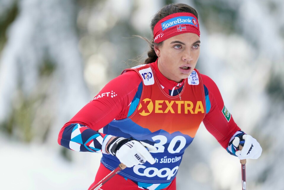 Kristine Stavås Skistad hopper av Tour de Ski. Kristine Stavås Skistad hopper av Tour de Ski. Foto: Terje Pedersen / NTB