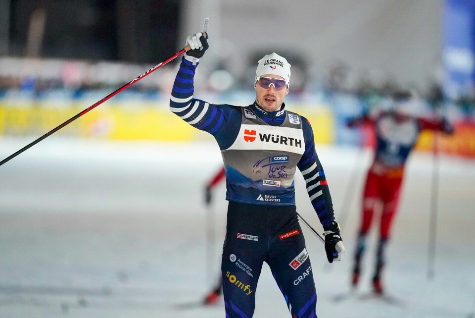 Lucas Chanavat vant sprinten i Davos overlegent. Lucas Chanavat vant sprinten i Davos overlegent.