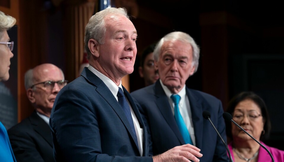 Senator Chris Van Hollen krever at president Joe Biden legger økt press på Israel, som han anklager for krigsforbrytelser i Gaza. Senator Chris Van Hollen krever at president Joe Biden legger økt press på Israel, som han anklager for krigsforbrytelser i Gaza. Foto: AP / NTB