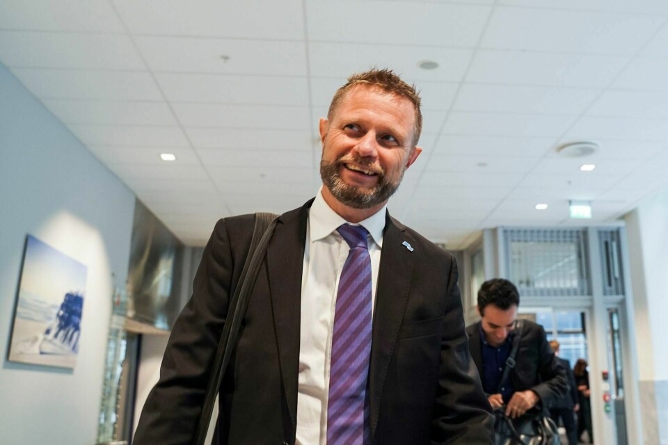 Helseminister Bent Høie (H, t.h.) har vært den eneste statsråden som har fulgt Erna Solberg (H) på samme post gjennom alle åtte år som statsminister. Helseminister Bent Høie (H, t.h.) har vært den eneste statsråden som har fulgt Erna Solberg (H) på samme post gjennom alle åtte år som statsminister.