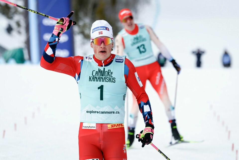 Johannes Høsflot Klæbo er klar for en ny sprint tirsdag. Johannes Høsflot Klæbo er klar for en ny sprint tirsdag. Foto: Jeff McIntosh/The Canadian Press via AP / NTB