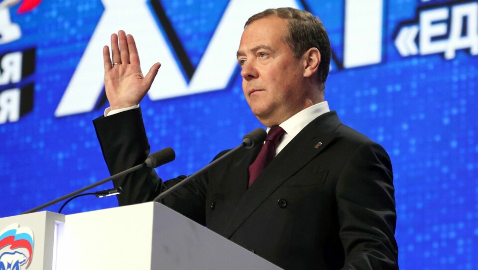 Dmitrij Medvedev (bildet) har lite til overs for «Snøleoparden», som Ukrainas nye forsvarssjef kalles.