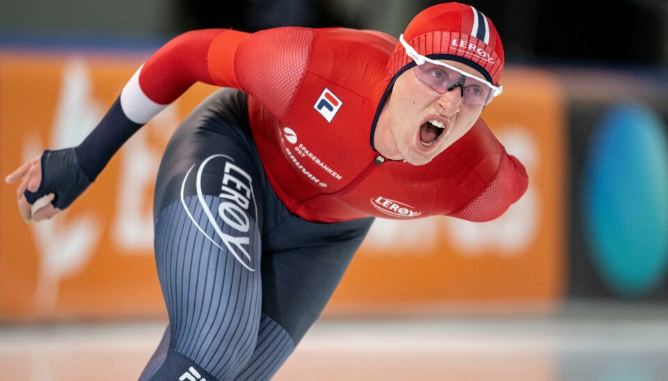 Sander Eitrem leverte en sterk 5000 meter i skøyte-EM i Heerenveen lørdag. Sander Eitrem leverte en sterk 5000 meter i skøyte-EM i Heerenveen lørdag. Foto: Carina Johansen / NTB