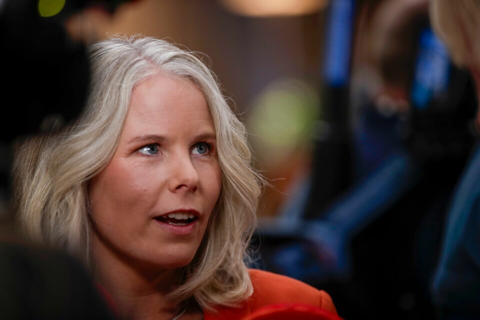 Kirsti Bergstø (SV) har all grunn til å smile med tanke på målingene. Kirsti Bergstø (SV) sier SV og søsterpartiene i Norden er enige om at alle de nordiske landene samlet må kreve våpenhvile på Gaza. Foto: Emilie Holtet / NTB