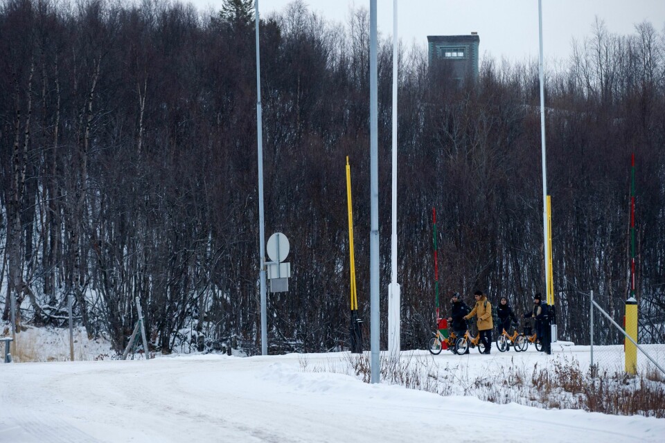 Mange asylsøkere kom over grensa på sykkel på Storskog i 2015. Illustrasjonsfoto. Mange asylsøkere kom over grensa på sykkel på Storskog i 2015. Illustrasjonsfoto. Foto: Cornelius Poppe / NTB