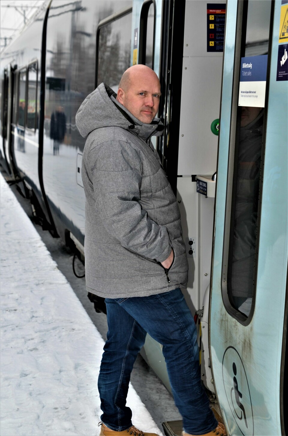 Ronny Aukrust, leder pendlerforeningen Indre Østfold. Ronny Aukrust leder pendlerforeningen Indre Østfold