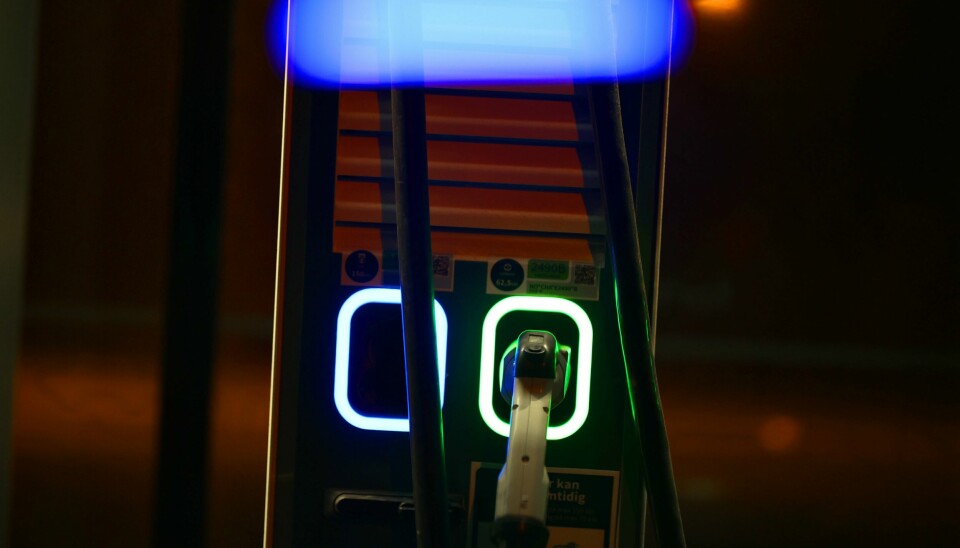 Elektrisk bli til ladning på hurtiglader. (FREDAG) Foto: Ørn E. Borgen / NTB
