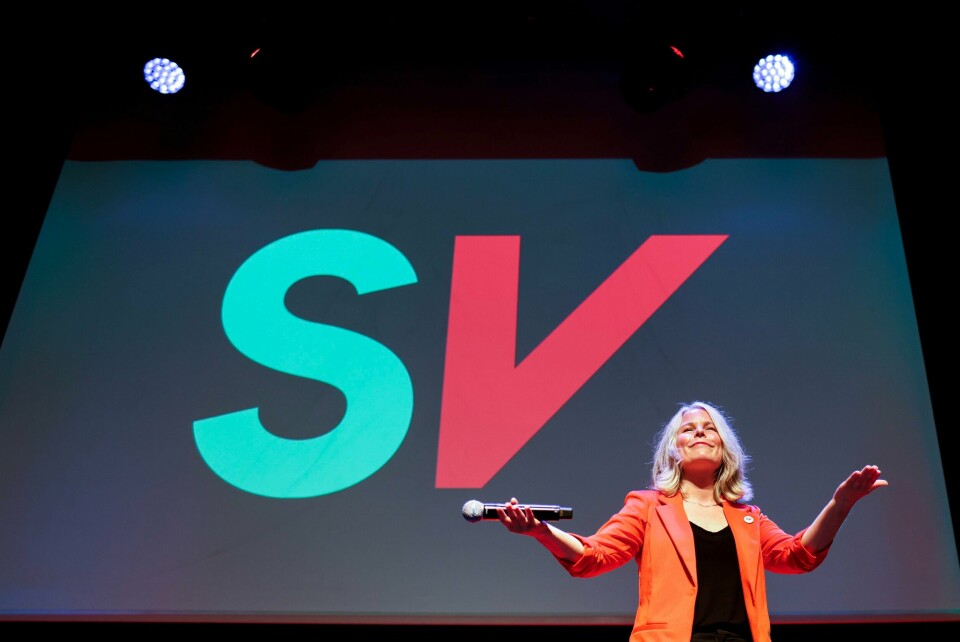 Kirsti Bergstø, partileder i SV, gleder seg over det nye resultatet. Her fra SVs valgvake på Rockefeller i Oslo, under kommunevalget tidligere i år. Kirsti Bergstø, partileder i SV, gleder seg over det nye resultatet. Her fra SVs valgvake på Rockefeller i Oslo, under kommunevalget tidligere i år.