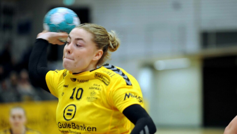 Lene Kristiansen Tveiten storspilte for Sola Håndball mot Fredrikstad. Lene Kristiansen Tveiten