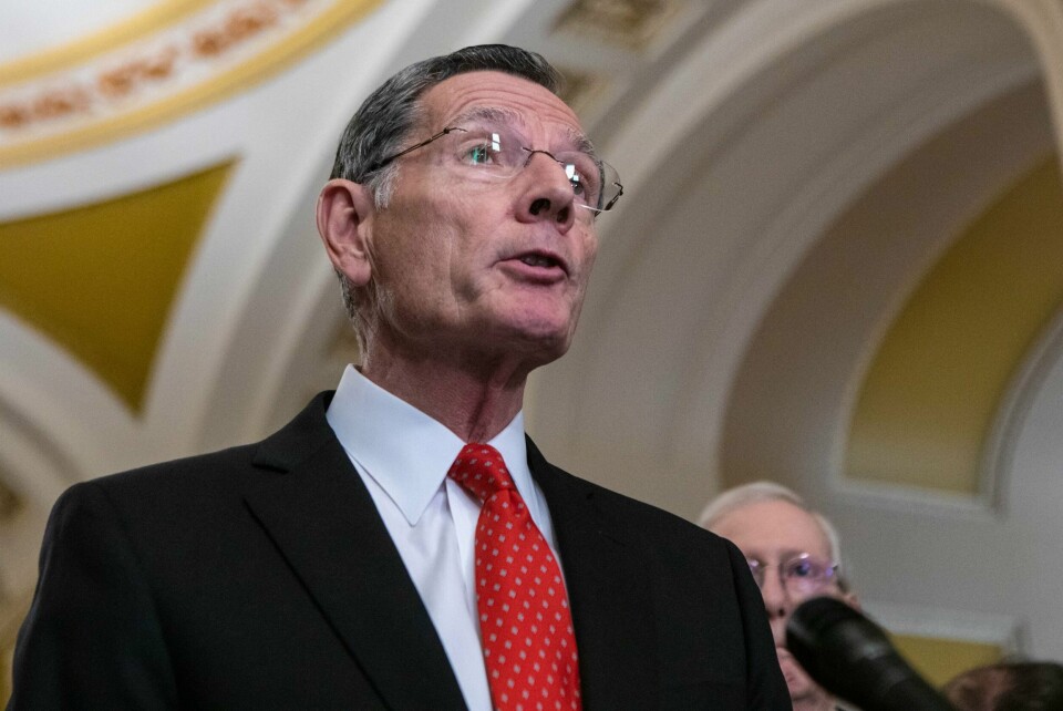 Wyoming-senator John Barrasso. WASHINGTON, DC - NOVEMBER 14: Sen. John Barrasso (R-WY) speaks to reporters following the weekly Senate Republican caucus lunch at the U.S. Capitol on November 14, 2023 in Washington, DC. Congress is currently working to pass a resolution to avoid a government shutdown on November 17. Anna Rose Layden/Getty Images/AFP (Photo by Anna Rose Layden / GETTY IMAGES NORTH AMERICA / Getty Images via AFP)