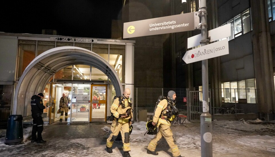 Seks personer ble eksponert for det som muligens er formalin, i en lekkasje ved Ullevål sykehus torsdag Seks personer ble eksponert for det som muligens er formalin, i en lekkasje ved Ullevål sykehus torsdag. Foto: Heiko Junge / NTB