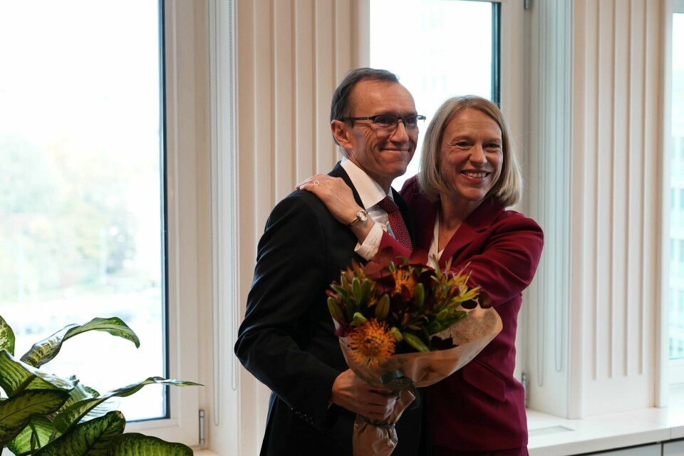 God stemning da Espen Barth Eide overtok stolen til tidligere utenriksminister Anniken Anniken Huitfeldt.