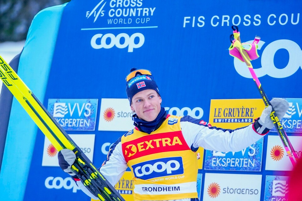 Johannes Høsflot Klæbo står over fredagens NM-sprint. Johannes Høsflot Klæbo mister Touren. Foto: Terje Pedersen / NTB