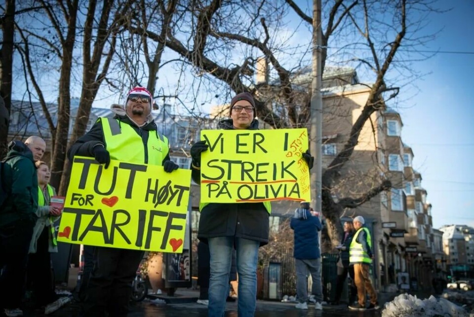 – Det er høy oppslutning i Norge om at alle skal ha det anstendig på jobb, mener Tuva Moflag. Da de ansatte ved Olivia streiket for tariffavtale i 2023 oppfordret til å «tute for tariff», ble det ifølge Jørn Eggum tutet i et kjør utenfor restauranten. – Det er høy oppslutning i Norge om at alle skal ha det anstendig på jobb, mener Tuva Moflag. Da de ansatte ved Olivia streiket for tariffavtale i 2023 oppfordret til å «tute for tariff», ble det ifølge Jørn Eggum tutet i et kjør utenfor restauranten.