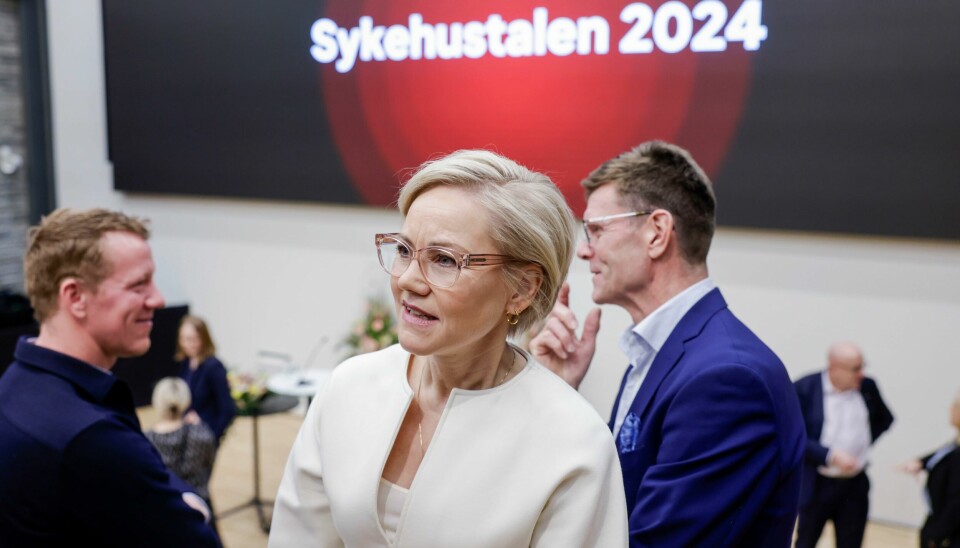 Helseminister Ingvild Kjerkol lanserte ny politikk i årets sykehustale.. Helse- og omsorgsminister Ingvild Kjerkol før ho heldt sjukehustalen 2024.Foto: Paul S. Amundsen / NTB / NPK