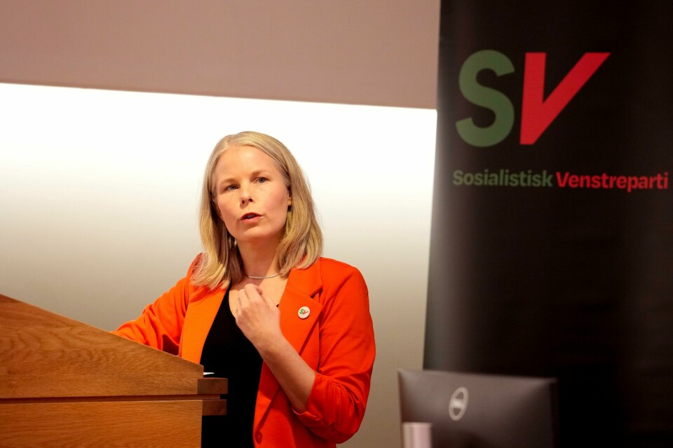 Partileder Kirsti Bergstø kom med en åpen invitasjon til de andre partiene på rødgrønn side under landsstyremøte fredag. SV-leder Kirsti Bergstø mener det er viktig at regjeringen får på plass særordninger for arbeider i fysisk krevende yrker i en eventuell pensjonsreform. Foto: Javad Parsa / NTB