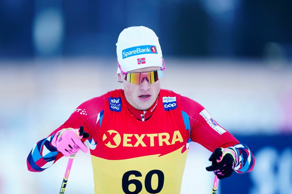 Johannes Høsflot Klæbo går sisteetappen for Norge søndag. Johannes Høsflot Klæbo går sisteetappen for Norge søndag.