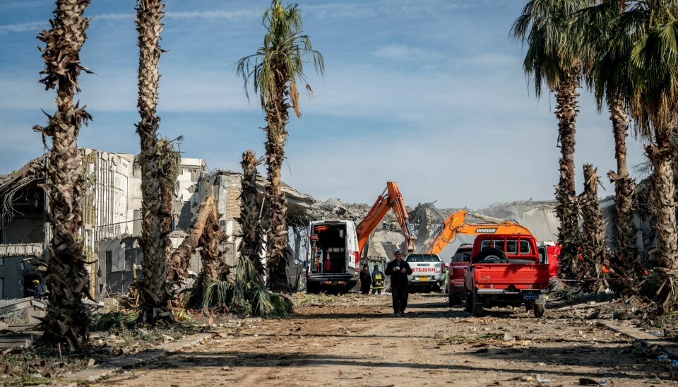 Nødetatene er på plass ved et hus i Arbil i Irak som ble truffet i et iransk angrep denne uka. Nødetatene er på plass ved et hus i Arbil i Irak som ble truffet i et iransk angrep denne uka.