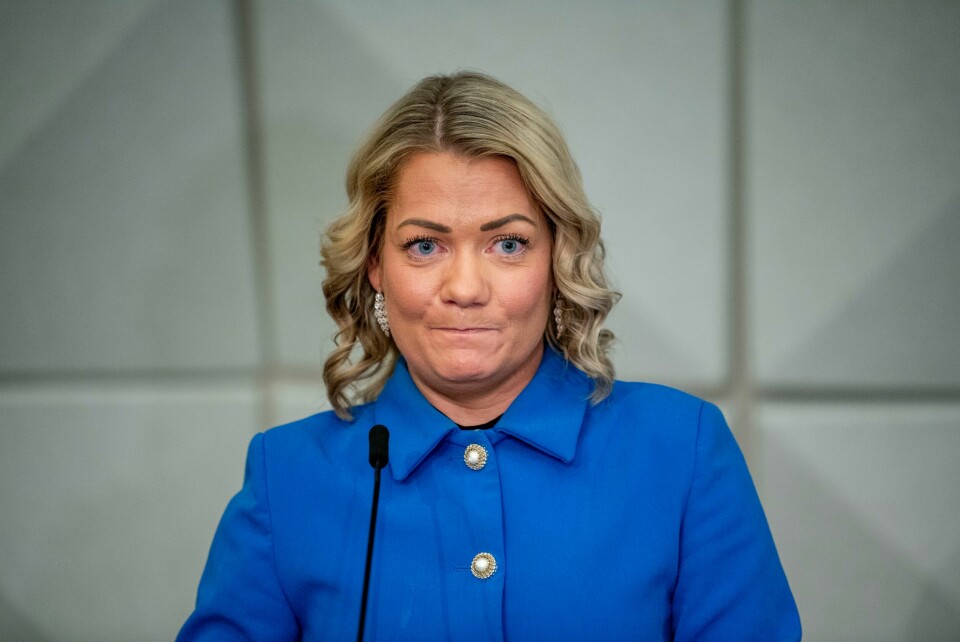 Forsknings- og høyere utdanningsminister Sandra Borch (Sp) trakk seg på en kortfattet pressekonferanse fredag. Forsknings- og høyere utdanningsminister Sandra Borch (Sp) trakk seg på en kortfattet pressekonferanse fredag. Foto: Rodrigo Freitas / NTB