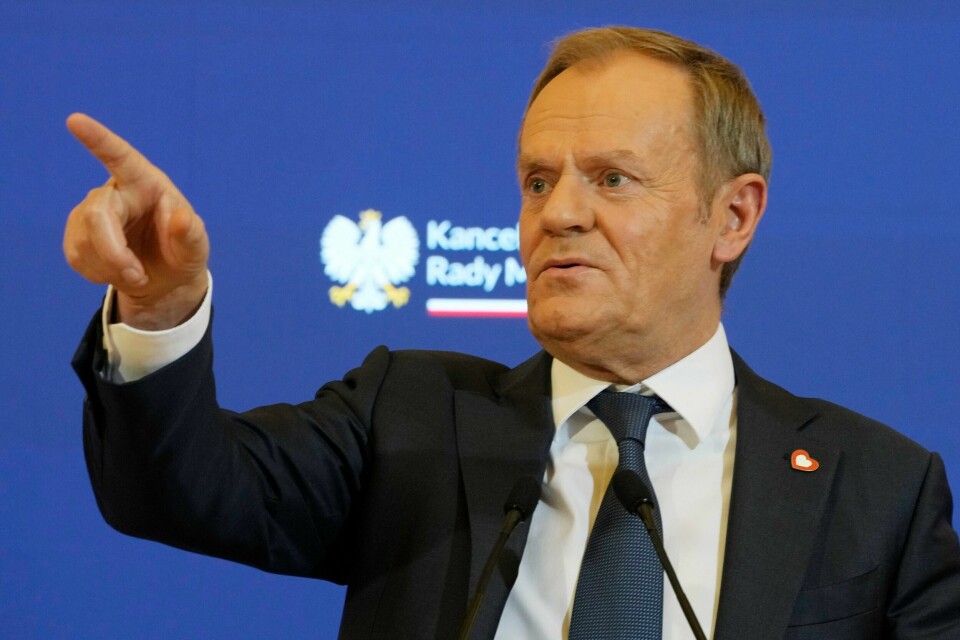 Polens statsminister Donald Tusk. Polens statsminister Donald Tusk. Foto: Czarek Sokolowski / AP / NTB